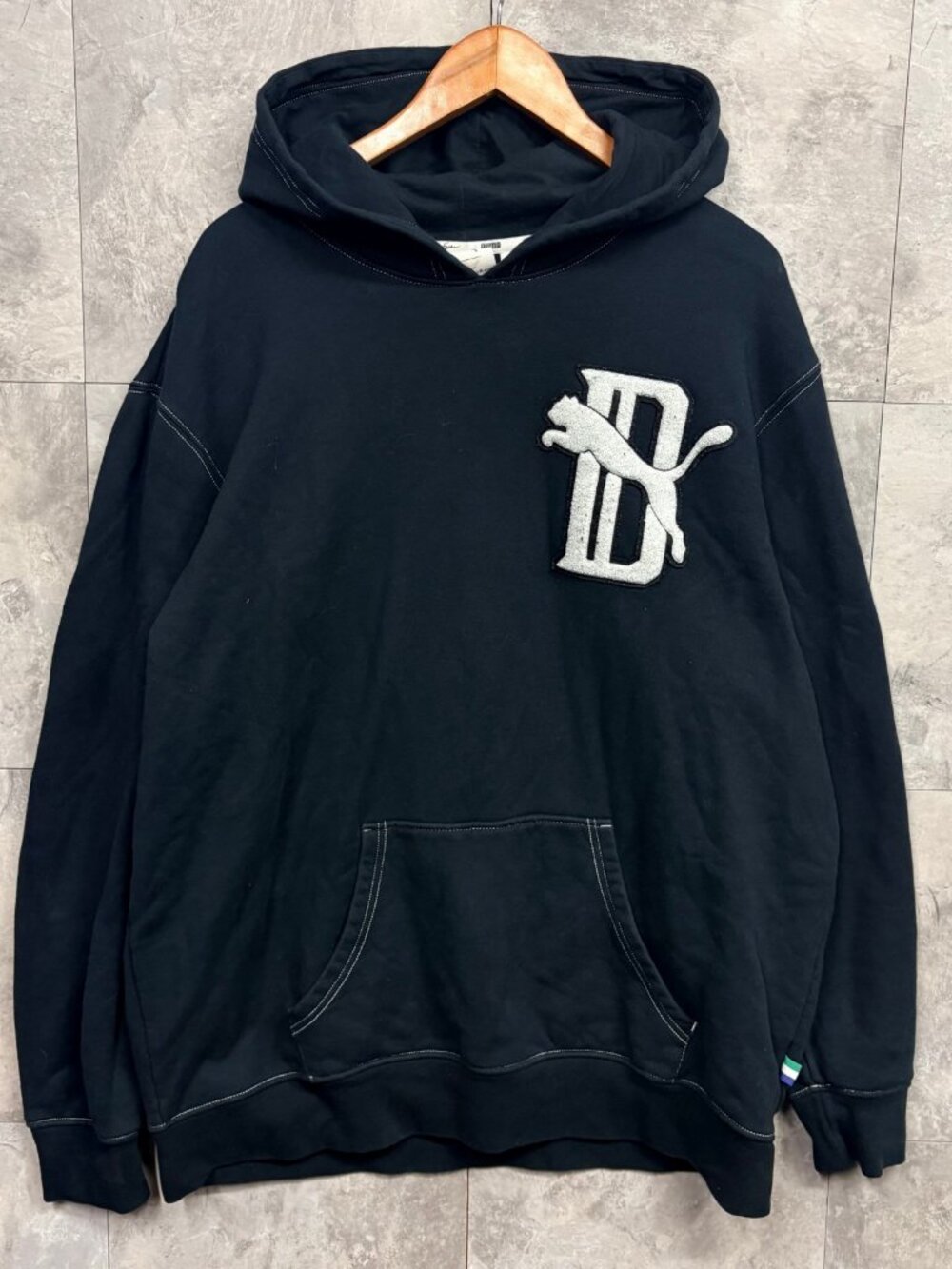 PUMA x Big Sean Hoodie XL Black White Chenille